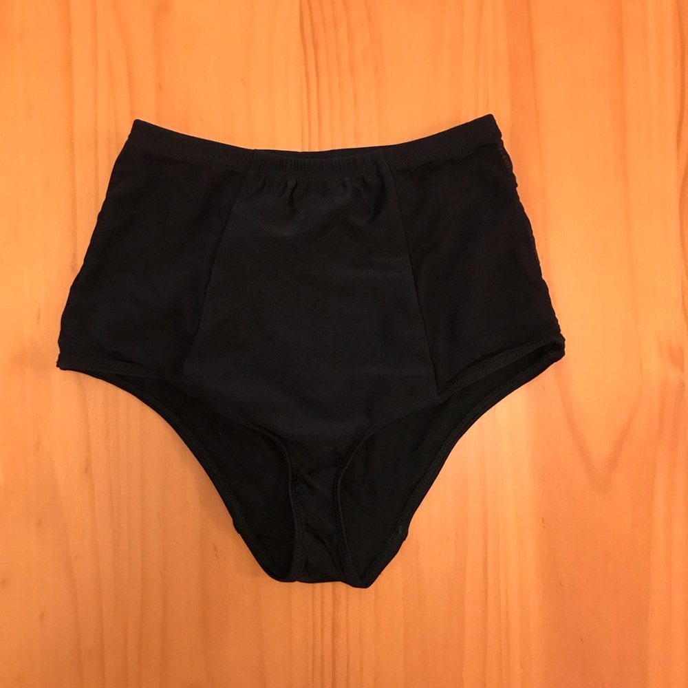 High waisted swim bottoms